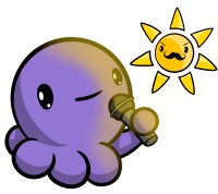 Gerald contemplating his next song for a suspiciously fancy sun