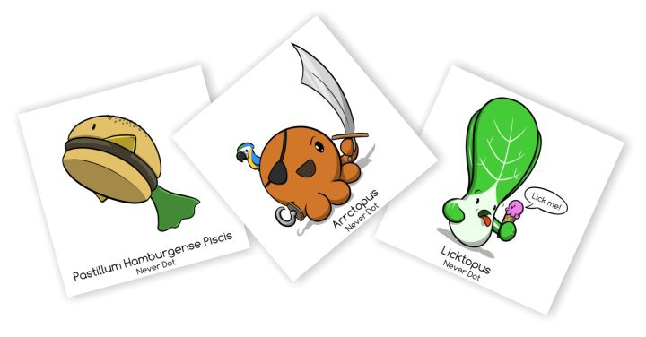 A sample of some creature cards